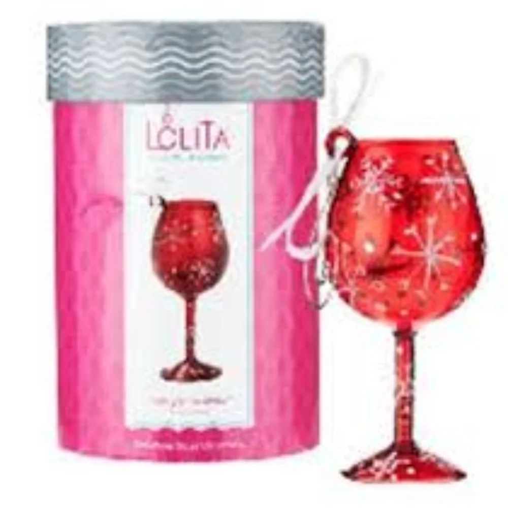 Lolita Retired Mini Wine Ornament  Ruby